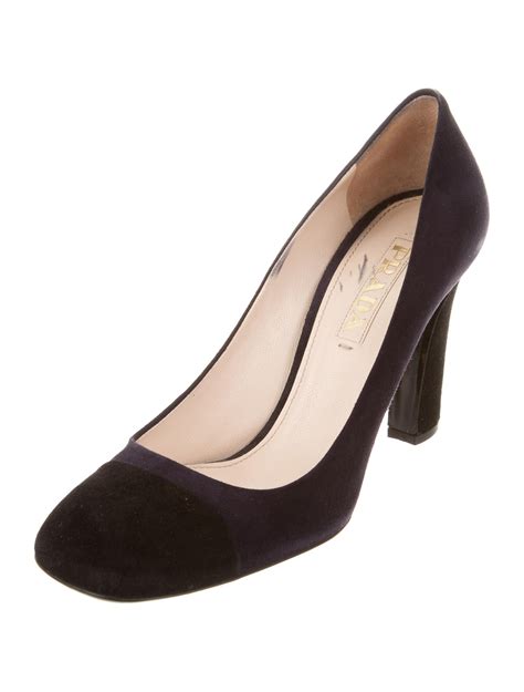 prada cap toe women|Prada ankle pumps.